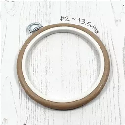 Nurge Flexi Hoop Round 13.5cm - Sand Embroidery Hoop Accessory