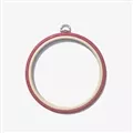 Image of Nurge Round Flexi Embroidery Hoop - 17cm - Red