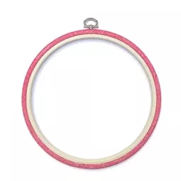 Nurge Flexi Hoop Round 20.5cm - Pink Embroidery Hoop Accessory