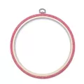 Image of Nurge Round Flexi Embroidery Hoop - 20.5cm - Pink