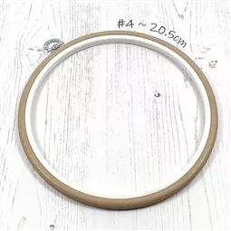 Nurge Flexi Hoop Round 20.5cm - Sand Embroidery Hoop Accessory