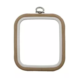 Nurge Flexi Hoop Square 12.5 x 14.5cm - Sand Embroidery Hoop Accessory