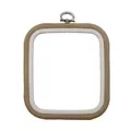 Image of Nurge Square (Rectangular) Flexi Embroidery Hoop - 12.5 x 14.5cm - Sand