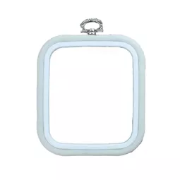 Nurge Flexi Hoop Square 12.5 x 14.5cm - White Embroidery Hoop Accessory