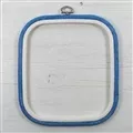 Image of Nurge Square (Rectangular) Flexi Embroidery Hoop - 18 x 20cm - Blue