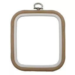 Nurge Flexi Hoop Square 18 x 20cm - Sand Embroidery Hoop Accessory