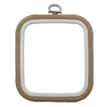 Image of Nurge Square (Rectangular) Flexi Embroidery Hoop - 18 x 20cm - Sand