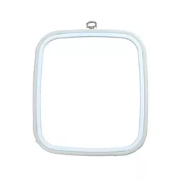 Nurge Flexi Hoop Square 18 x 20cm - White Embroidery Hoop Accessory