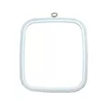 Image of Nurge Square (Rectangular) Flexi Embroidery Hoop - 18 x 20cm - White