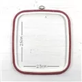 Image of Nurge Square (Rectangular) Flexi Embroidery Hoop - 23 x 25cm - Red