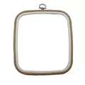 Image of Nurge Square (Rectangular) Flexi Embroidery Hoop - 23 x 25cm - Sand