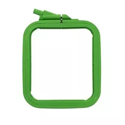 Nurge Square Plastic Hoop 11 x 9.5cm - Green Embroidery Hoop Accessory