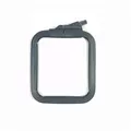 Image of Nurge Square (Rectangular) Plastic Embroidery Hoop - 11 x 9.5cm - Grey