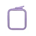 Image of Nurge Square (Rectangular) Plastic Embroidery Hoop - 11 x 9.5cm - Lilac