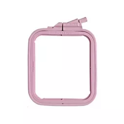 Nurge Square Plastic Hoop 11 x 9.5cm - Pink Embroidery Hoop Accessory