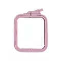 Image of Nurge Square (Rectangular) Plastic Embroidery Hoop - 11 x 9.5cm - Pink