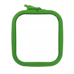 Nurge Square Plastic Hoop 14.5 x 16.5cm - Green Embroidery Hoop Accessory