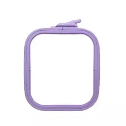 Nurge Square Plastic Hoop 14.5 x 16.5cm - Lilac Embroidery Hoop Accessory