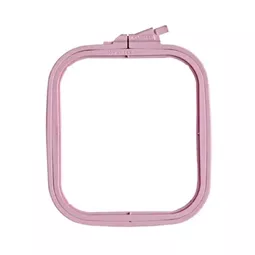 Nurge Square Plastic Hoop 14.5 x 16.5cm - Pink Embroidery Hoop Accessory