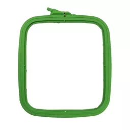 Nurge Square Plastic Hoop 19.5 x 22cm - Green Embroidery Hoop Accessory