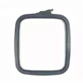 Image of Nurge Square (Rectangular) Plastic Embroidery Hoop - 19.5 x 22cm - Grey