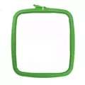 Image of Nurge Square (Rectangular) Plastic Embroidery Hoop - 25 x 28cm - Green