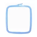 Image of Nurge Square (Rectangular) Plastic Embroidery Hoop - 25 x 28cm - Blue