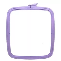 Nurge Square Plastic Hoop 25 x 28cm - Lilac Embroidery Hoop Accessory