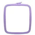 Image of Nurge Square (Rectangular) Plastic Embroidery Hoop - 25 x 28cm - Lilac