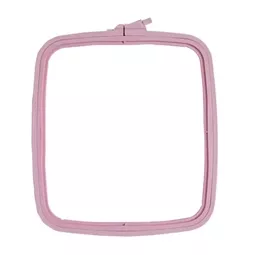 Nurge Square Plastic Hoop 25 x 28cm - Pink Embroidery Hoop Accessory