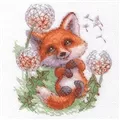Image of Aine Dandelion Fox Cross Stitch Kit