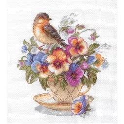 Aine Tea Blossoms Cross Stitch Kit