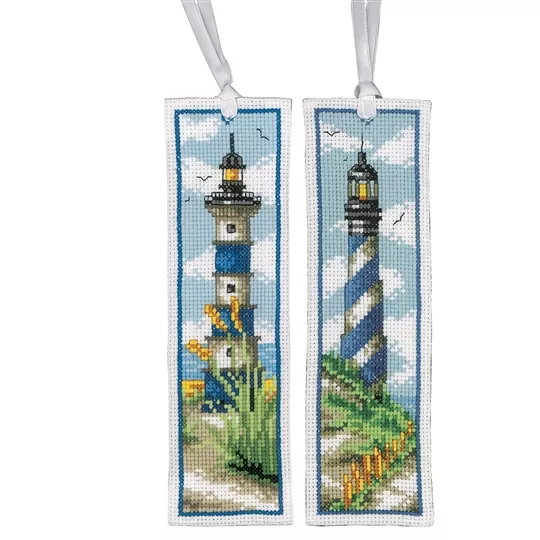 Vervaco Lighthouse Bookmarks Set of 2 Cross Stitch Kit