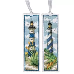 Vervaco Lighthouse Bookmarks Set of 2 Cross Stitch Kit