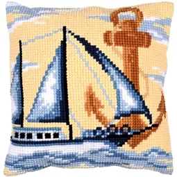 Vervaco Sailboat Cushion Cross Stitch Kit