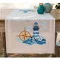 Image of Vervaco Nautical Tablerunner Cross Stitch Kit