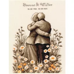 Vervaco Eternal Love Sampler Cross Stitch Kit
