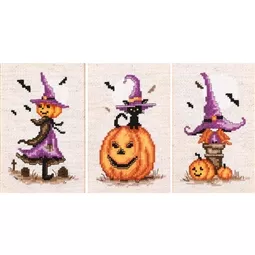 Vervaco Witches Hat Miniatures Cross Stitch Kit