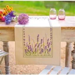Vervaco Lavender Tablerunner Embroidery Kit