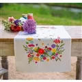 Image of Vervaco Colourful World of Flowers Runner Embroidery Kit