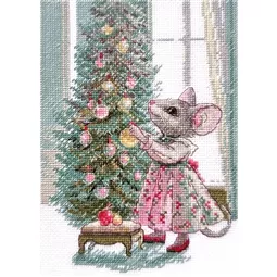 Aine Merry Mouse Christmas Cross Stitch Kit