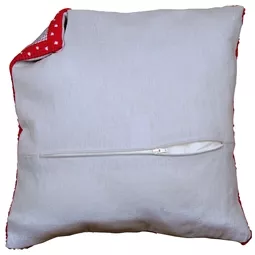 Vervaco Cushion back with zipper - grey set of 2 Accessory