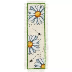Permin Daisies Bookmark Cross Stitch Kit