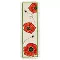 Image of Permin Poppies Bookmark Cross Stitch Kit