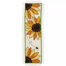 Permin Sunflowers Bookmark Cross Stitch Kit