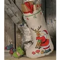 Image of Permin Reindeer Hug Stocking Christmas Cross Stitch Kit