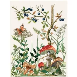 Permin Forest Floor Cross Stitch Kit