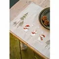 Image of Vervaco Snowmen Placemat - Set of 2 Embroidery Kit