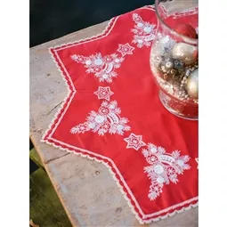 Vervaco Christmas Tree Shaped Tablecloth Embroidery Kit