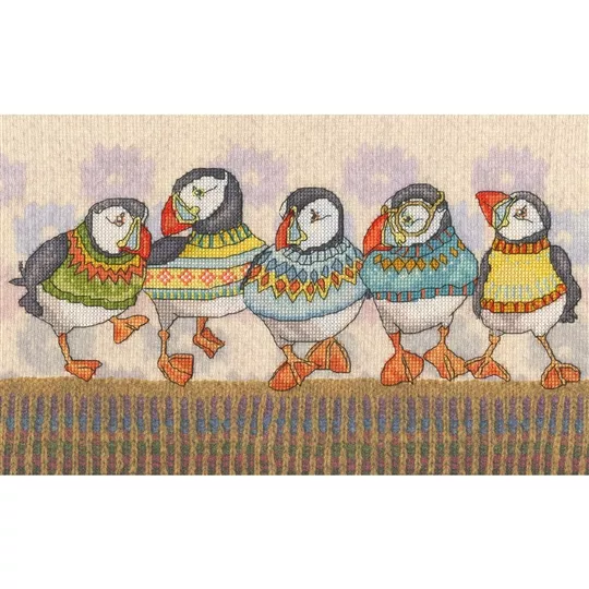 Bothy Threads A Fair Isle Flock Cross Stitch Kit